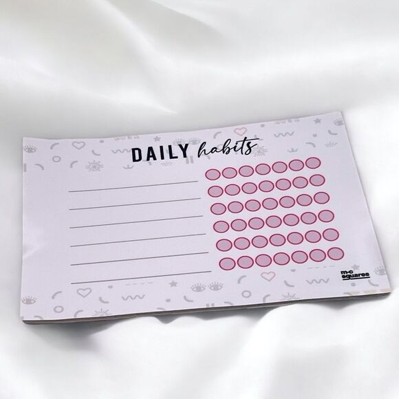 NWT M.C. Squares Self-Care Daily Habits Tracker Reusable Adhesive Dry Erase - Picture 1 of 2